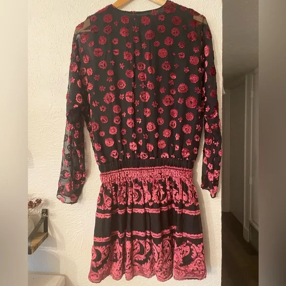 Ramy Brook Clarice Velvet-Burnout Mini Dress Small - Picture 7 of 10